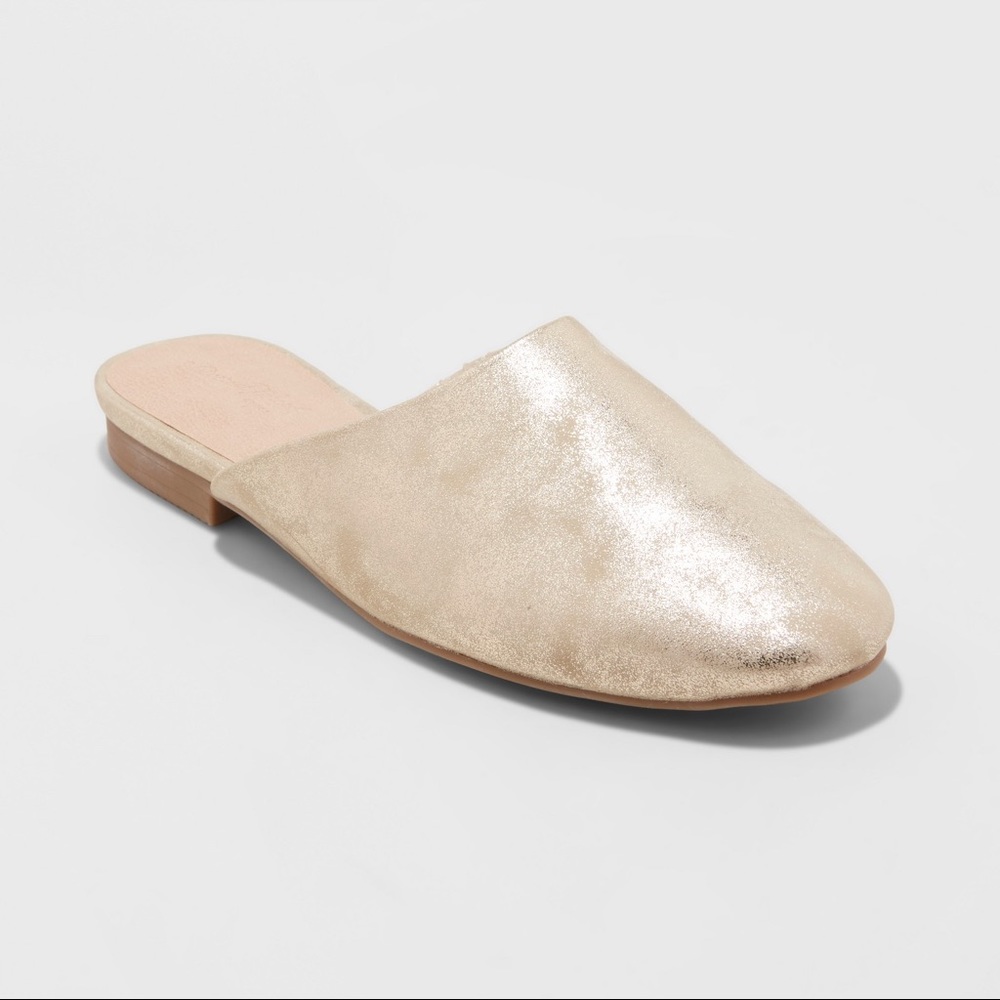 Women's Brooklyn Backless Mules - Gold - Picture 3 of 6